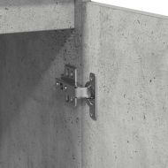 Сайдборд, бетонно сив, 29,5x34x76 см, инженерно дърво