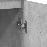 Сайдборд, бетонно сив, 57x34x76 см, инженерно дърво