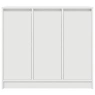 Сайдборд, бял, 85x34x76 см, инженерно дърво