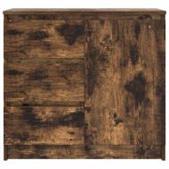 Бюфет с чекмеджета, опушен дъб, 71x35x65 см, инженерно дърво