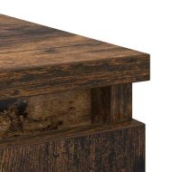 Бюфет с чекмеджета, опушен дъб, 71x35x65 см, инженерно дърво