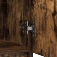 Бюфет с чекмеджета, опушен дъб, 71x35x65 см, инженерно дърво