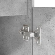 Бюро, бетонно сиво, 86x49x76 см, инженерно дърво