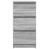 Бюфет сив сонома 37,5x35x76 см инженерно дърво