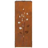 Стойка за дърва за огрев 40x30x80 см Патинираща стомана