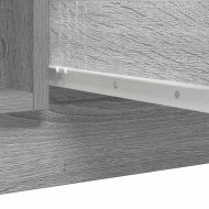 Бюфет с чекмеджета, сив сонома, 100,5x35x76 см, инженерно дърво