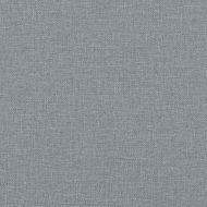 Люлеещ се стол с табуретка за крака, светлосив, плат