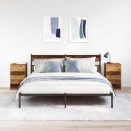 Нощни шкафчета с 3 чекмеджета, 2 бр, старо дърво, 39x35x65 см