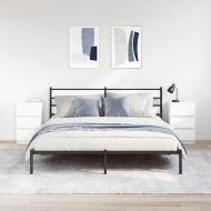 Нощни шкафчета с 3 чекмеджета, 2 бр, бели, 39x35x65 см