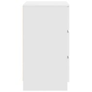 Нощни шкафчета с 3 чекмеджета, 2 бр, бели, 39x35x65 см