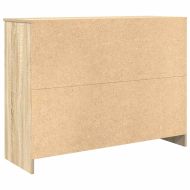 Бюфет с чекмеджета, дъб сонома, 101x35x76 см, инженерно дърво