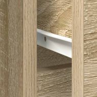 Бюфет с чекмеджета, дъб сонома, 101x35x76 см, инженерно дърво