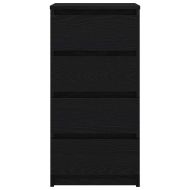 Сайдборд, Черен дъб, 37,5x35x76 см, инженерно дърво