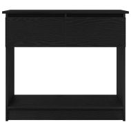 Конзолна маса с чекмеджета, черна 85,5x38,5x74,5 cm