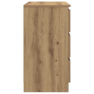 Бюфет с чекмеджета, дъб артизан 71x35x65 см Инженерна дървесина