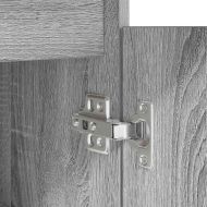 Бюро, сив сонома, 86x49x76 см, инженерно дърво