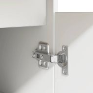 Бюро, бяло, 86x49x76 см, инженерно дърво