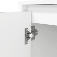 Бюро, бяло, 120x42x76 см, инженерно дърво