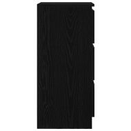 Сайдборд, Черен дъб, 37,5x35x76 см, инженерно дърво