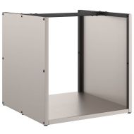 Стойка за дърва за огрев 40x40x40 см Патинираща стомана