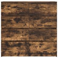 Сайдборд, опушен дъб, 100x35x99 см, инженерно дърво