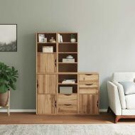 Странични шкафове 5 бр. ODDA 40x24x79 cm борово дърво масив