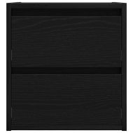 Нощно шкафче за стенен монтаж, Черен дъб, 38x34x40 см