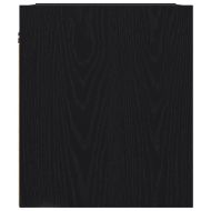 Нощно шкафче за стенен монтаж, Черен дъб, 38x34x40 см