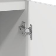 Сайдборд, бял, 57x34x76 см, инженерно дърво