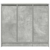 Сайдборд, бетонно сив, 85x34x76 см, инженерно дърво