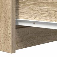 Сайдборд, дъб сонома, 37,5x35x76 см, инженерно дърво