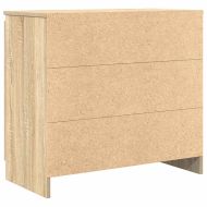 Бюфет с чекмеджета, дъб сонома, 71x35x65 см, инженерно дърво