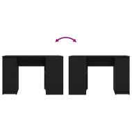 Бюро, Черен дъб, 120x42x76 cm инженерно дърво