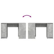 Бюро, бетонно сиво, 120x42x76 см, инженерно дърво