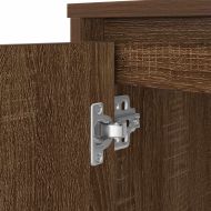 Бюро, кафяв дъб, 120x42x76 см, инженерно дърво