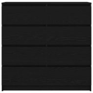 Сайдборд, Черен дъб, 100x35x99 см, инженерно дърво