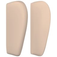 Горна табла с уши, капучино,163x23x78/88 см, изкуствена кожа