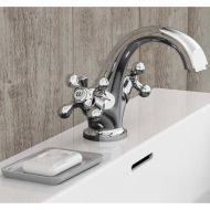 SCHÜTTE Смесител за мивка с 2 ръкохватки ELK, хром