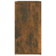 Шкаф за обувки, опушен дъб, 60x35x70 см, инженерно дърво