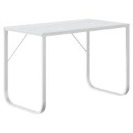 Компютърно бюро, бяло, 110x60x73 см, ПДЧ