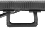 Сгъваеми градински пейки, 2 бр, 180 см, HDPE, черни