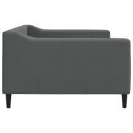 Кушетка, сива, 100x200 см, плат