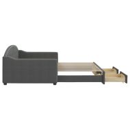 Дневно легло с уширение и чекмеджета, без матрак, 100x200 см