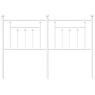 Метална табла за глава, бяла, 140 см