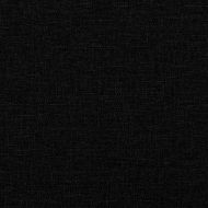 Канапе с изтеглящо легло и чекмеджета черно 90x190 см плат