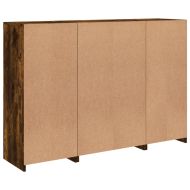 Сайдборди с LED осветление, 3 бр, опушен дъб, инженерно дърво