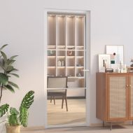 Интериорна врата 83x201,5 см бяла ESG стъкло и алуминий
