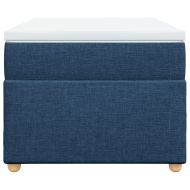 Боксспринг легло с матрак, синьо, 80x200 см, плат