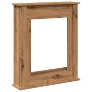 Облицовка за камина дъб артизан 75x20x87,5 см инженерно дърво