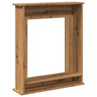 Облицовка за камина дъб артизан 75x20x87,5 см инженерно дърво